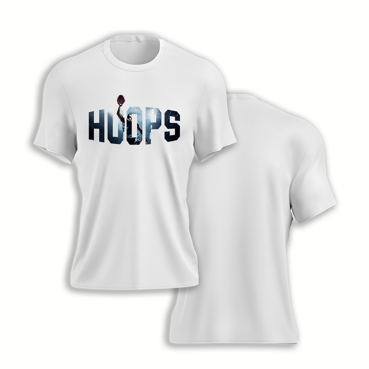 3D Basketball HOOPS Graphic Tees — Made-to-order in California