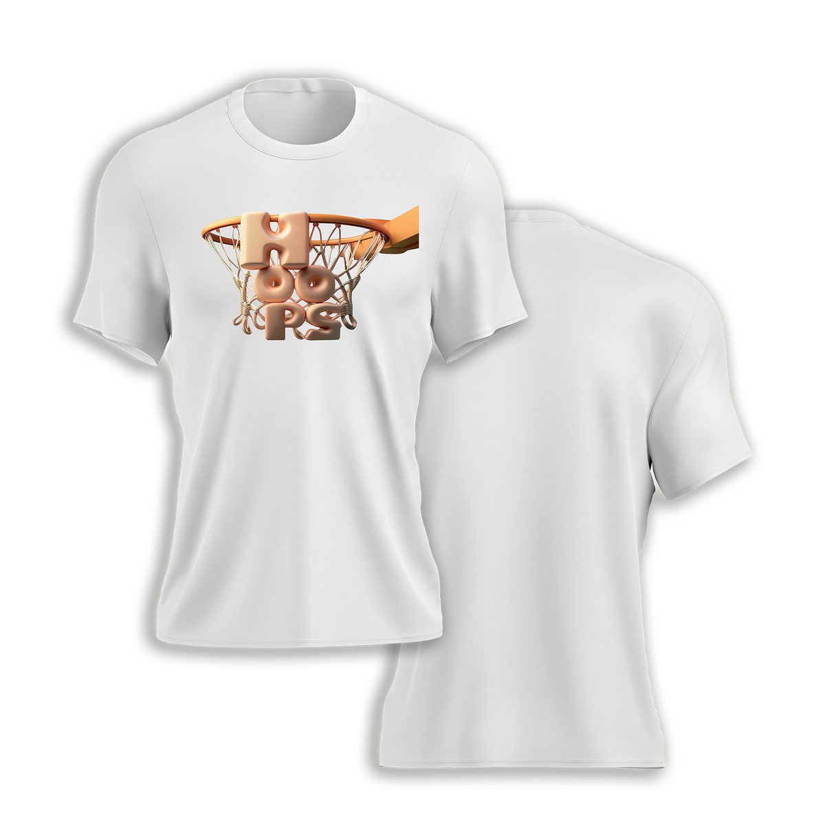 3D Basketball HOOPS Graphic Tees — Made-to-order in California