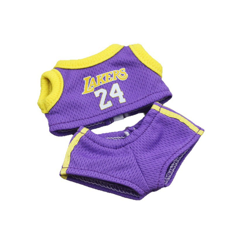 17cm Mini Labubu Doll'S Clothes Outfit Accessories For Basketball Playe Clothing Labubu Idol V2 Idol Athlete Clothing Gift — Designed for basketball programs