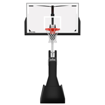 Spalding Arena 72 Glass Basketball Hoop side angle