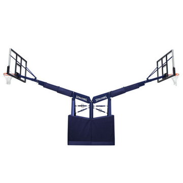Spalding 8' Tournament Portable 72" Acrylic Backstop side view