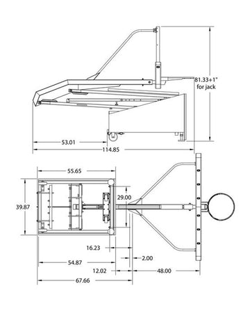 Alt Text Örneği: Spalding 2500 72 Glass Portable Basketball Hoop – Front View