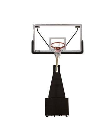 Spalding G8 72 Glass Portable Basketball Hoop side view