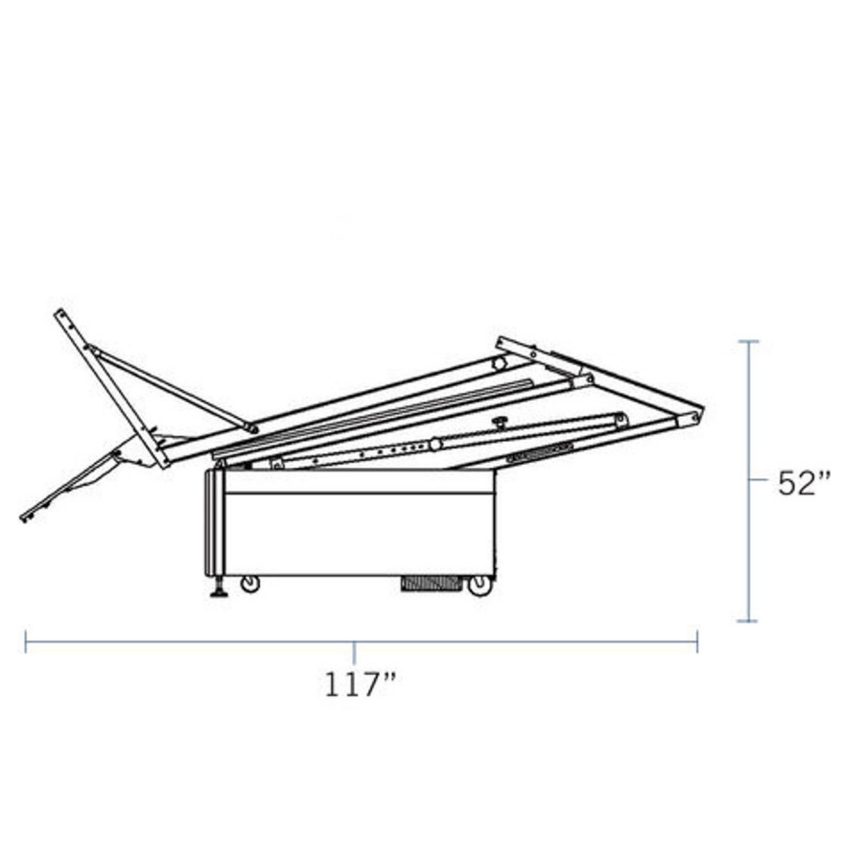 Spalding Fastbreak 960™ 60" Acrylic Portable Basketball Hoop — Made-to-order in California