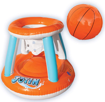 Inflatable Pool Float Basketball Hoops & Voleyball Net Set