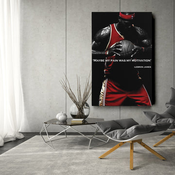 LeBron James Canvas Print – Cleveland Cavaliers Basketball Quote Wall Art Decor