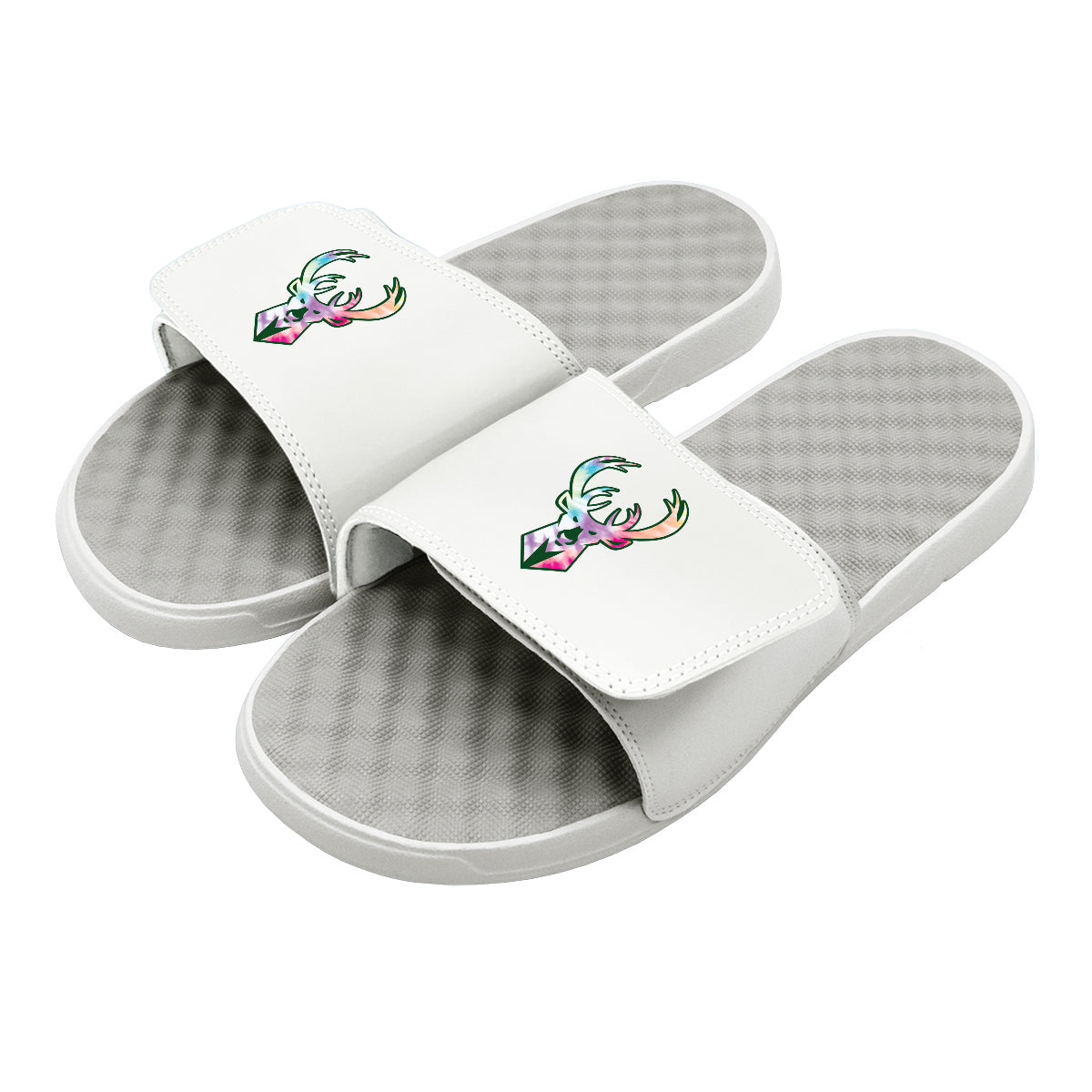 Milwaukee Bucks Tie Dye Clip Slides — Designed for basketball programs