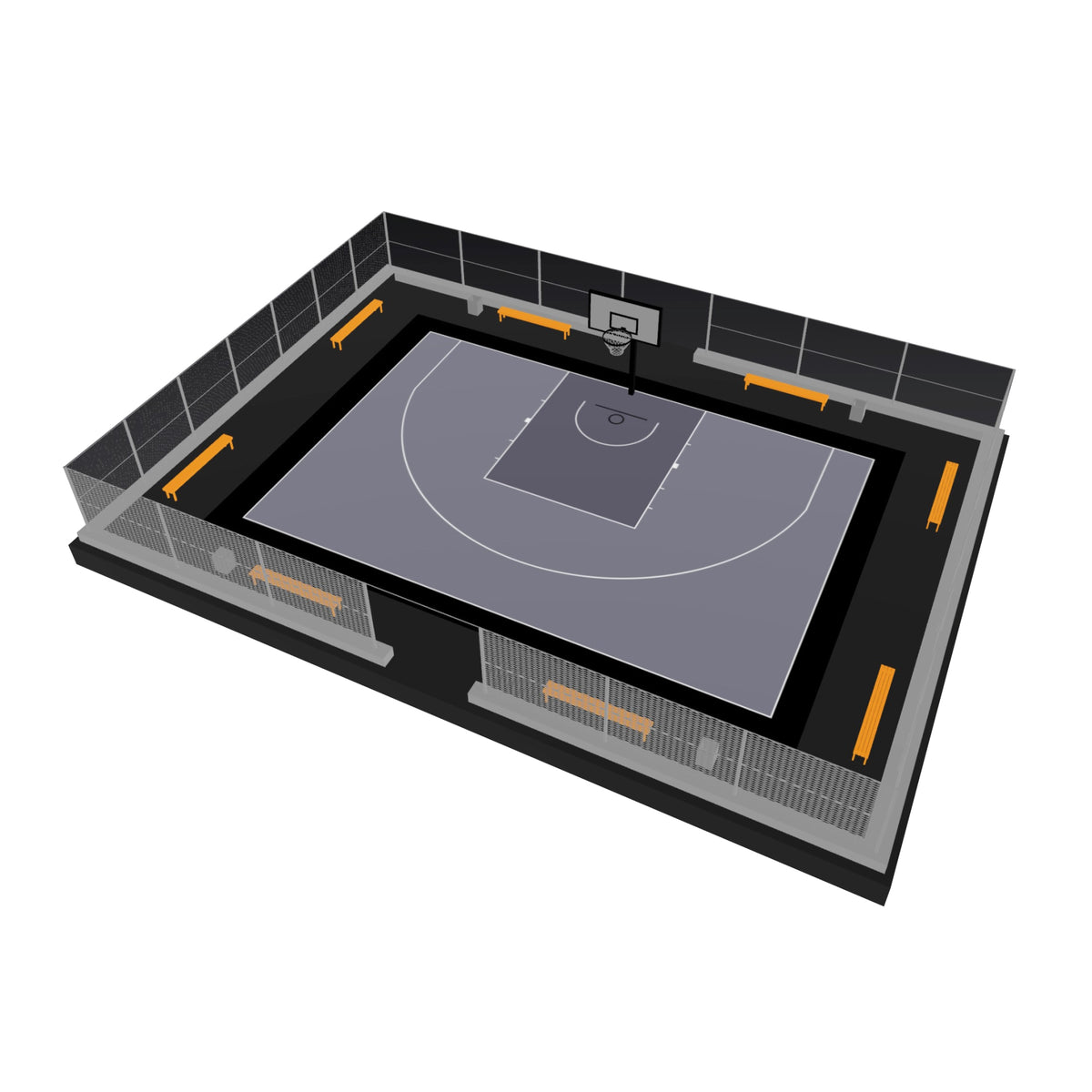 Enlio Official FIBA 3X3 Basketball Court — FIBA-certified Olympic-grade surface