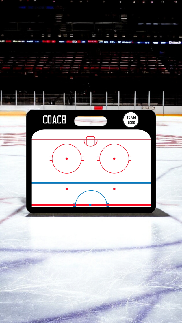 Custom Ice Hockey Magnetic Coaching Board 22x17.5" (56x45cm) — A coaching surface built to last the season