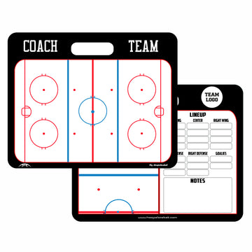 Custom Ice Hockey Magnetic Coaching Board 11.4'' x 9.4'' / 29 cm x 24 cm