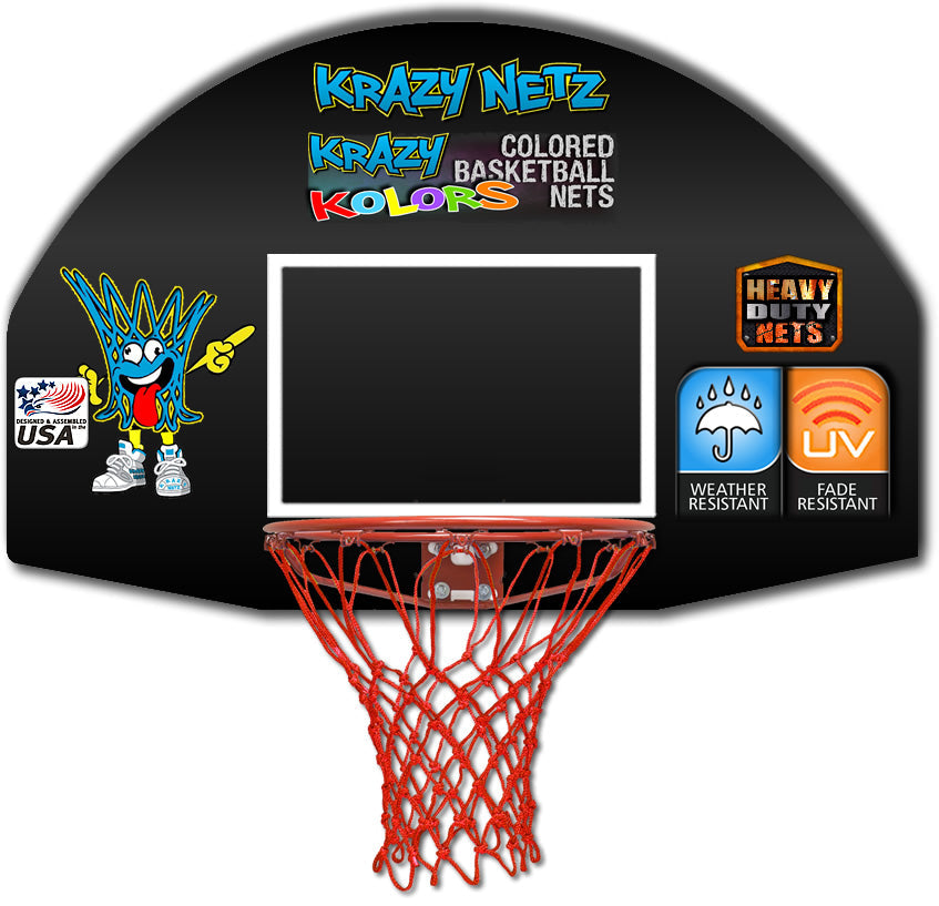 Krazy Netz Heavy Duty Red Basketball Rim Net — Real basketball specialist support