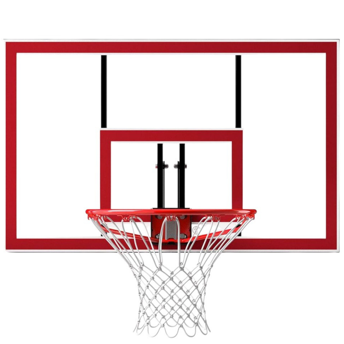 Spalding Shatter-proof Polycarbonate Basketball Backboard & Rim Combo — Designed for basketball programs
