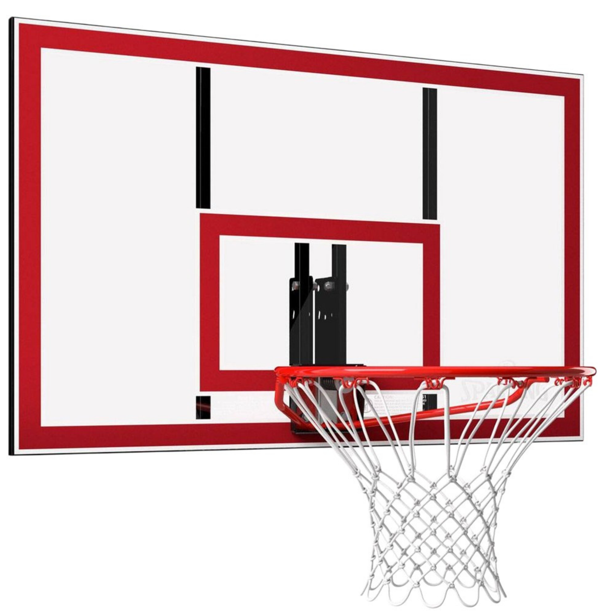 Spalding Shatter-proof Polycarbonate Basketball Backboard & Rim Combo — Made-to-order in California