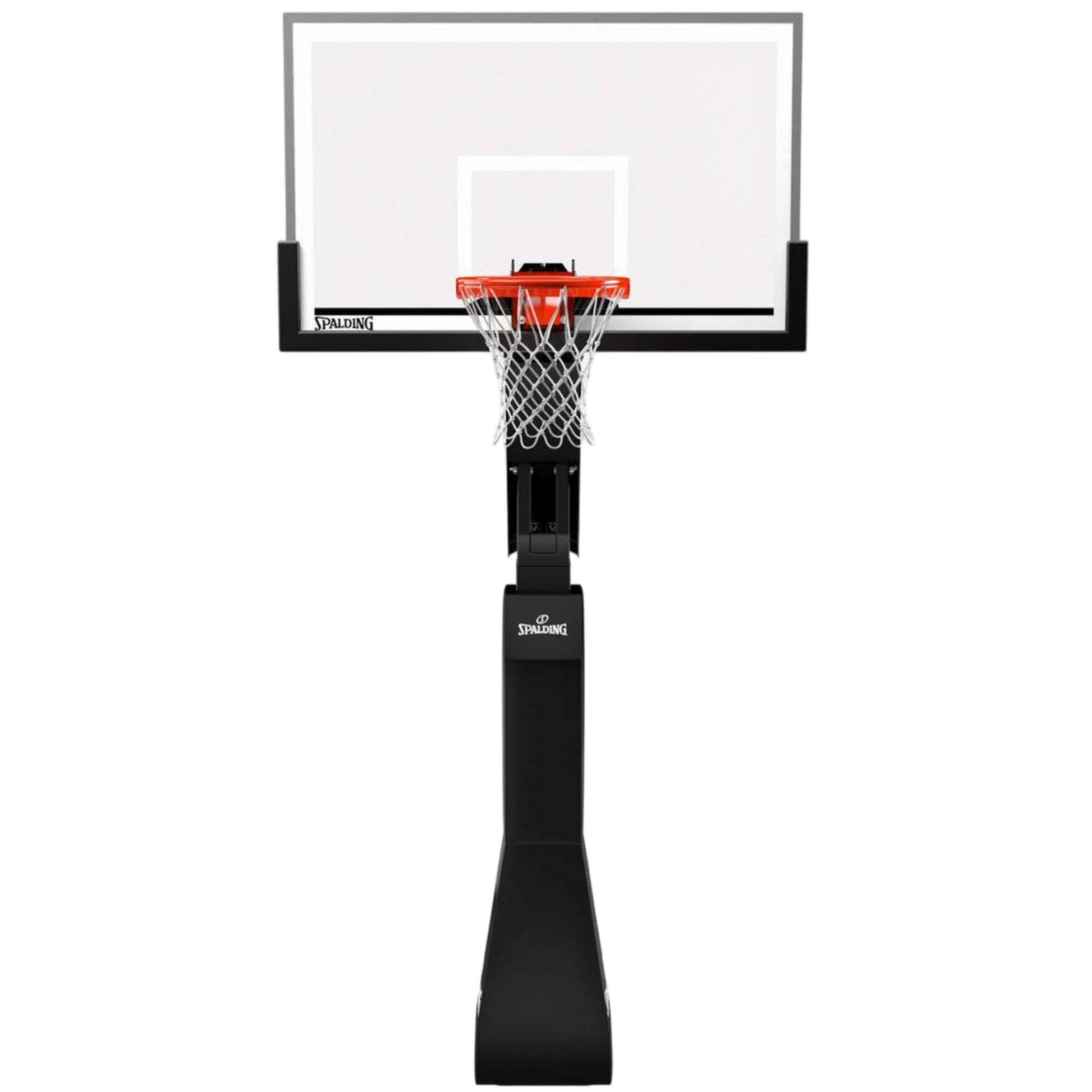 Spalding Arena Renegade In-Ground Basketball Hoop with backboard and net, designed for professional performance.