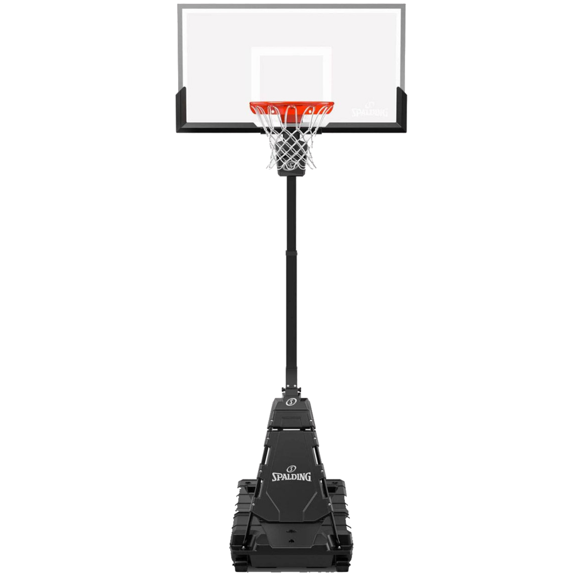 Spalding Momentous EZ Assembly 54" Arena View Portable Basketball Hoop — Made-to-order in California