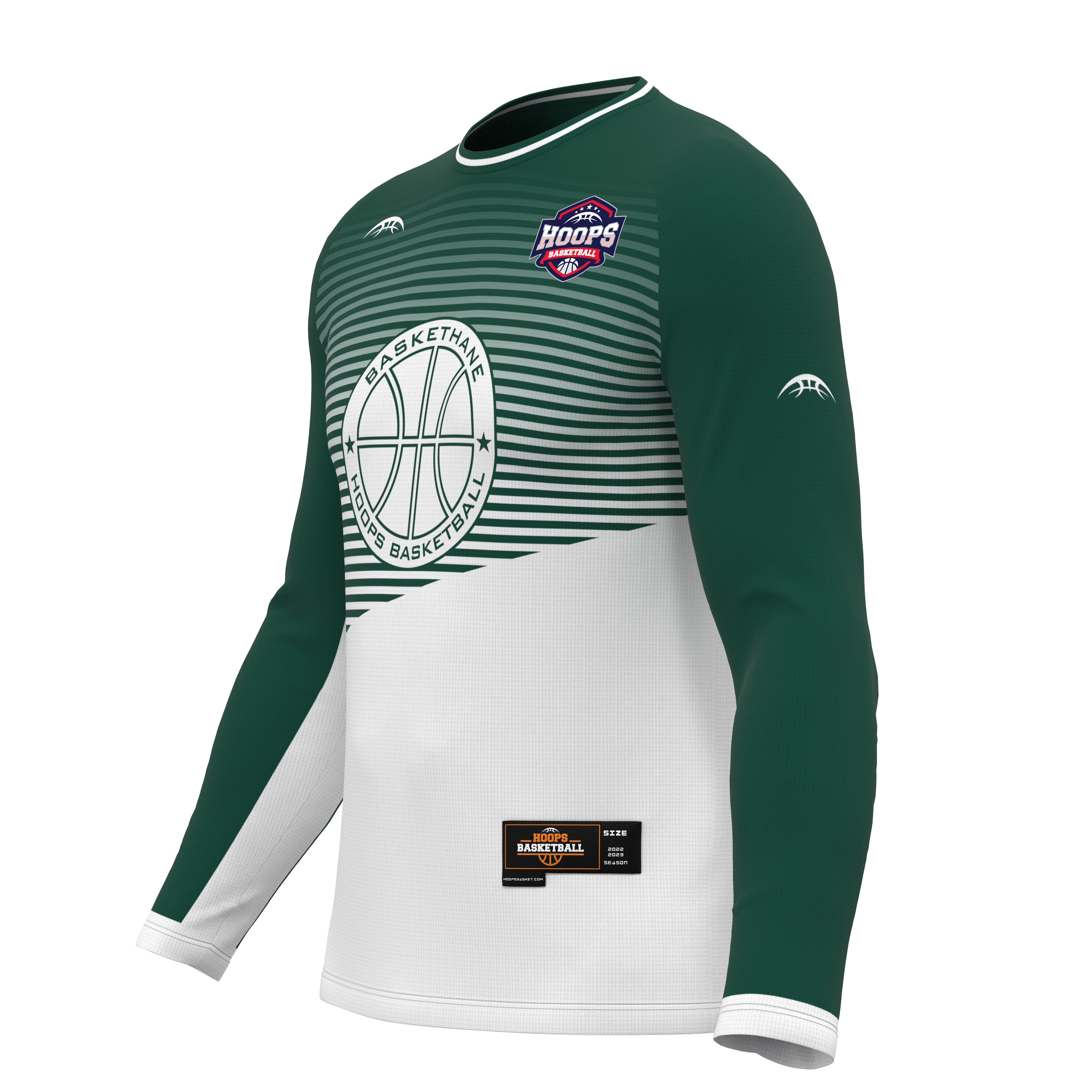 Custom Digital Print Basketball Warm-Up Shirt 1009