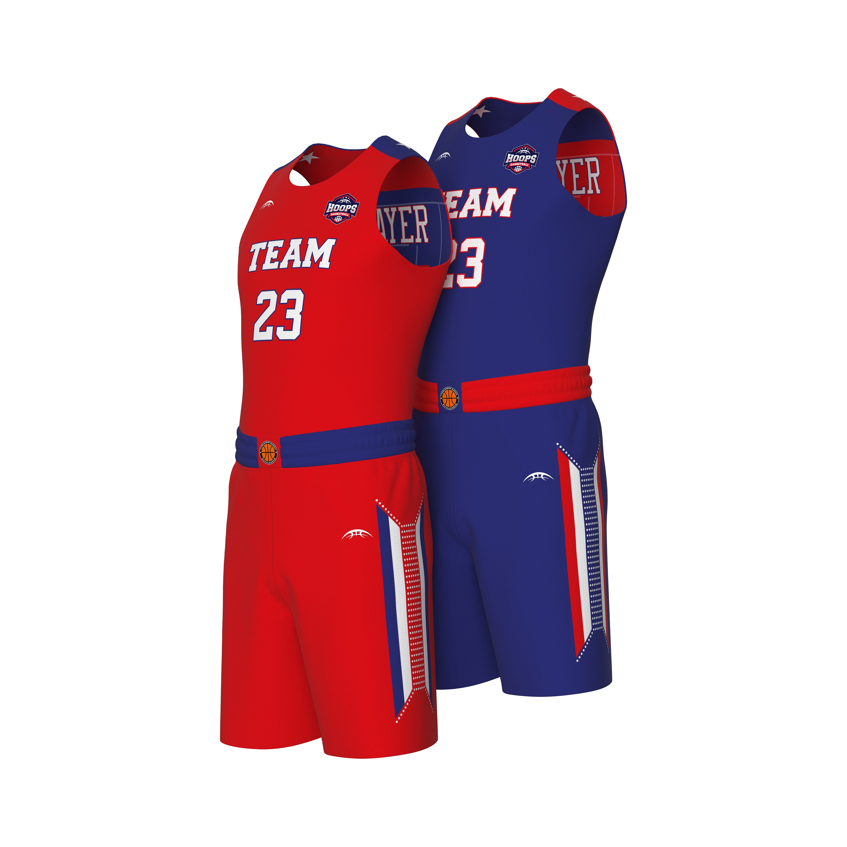Custom All-Star Reversible Basketball Uniform - 165 Tuscon 4XL / Women's