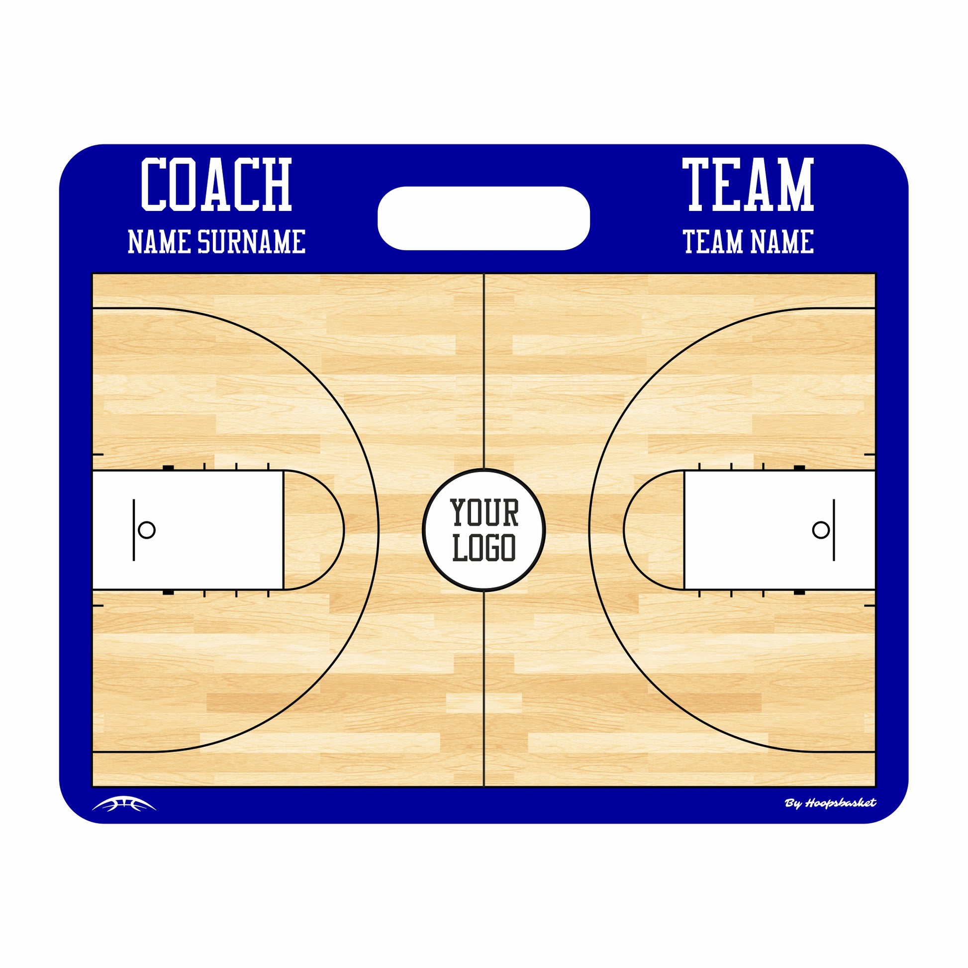 Backside of MEN'S NCAA Custom Magnetic Coaching Board 15.7 x 12.6