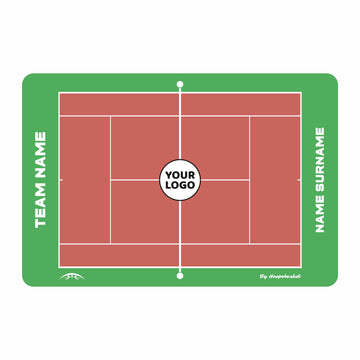 Custom Tennis Coaching Board 15.7'' x 10.6'' / 40 x 27 cm