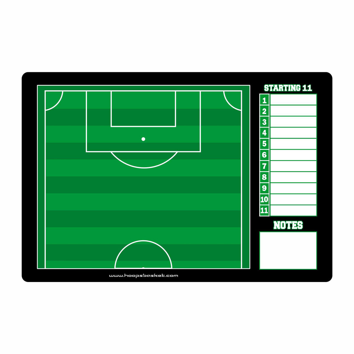Custom Soccer / Football Magnetic Coaching Board 15.7'' x 10.6'' / 40 x 27 cm — A coaching surface built to last the season
