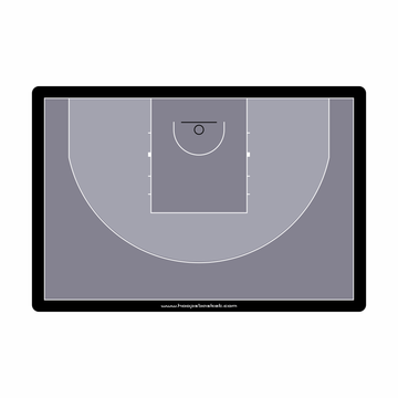 Custom 3x3 Basketball Coaching Board 15.7'' x 10.6'' / 40 x 27 cm