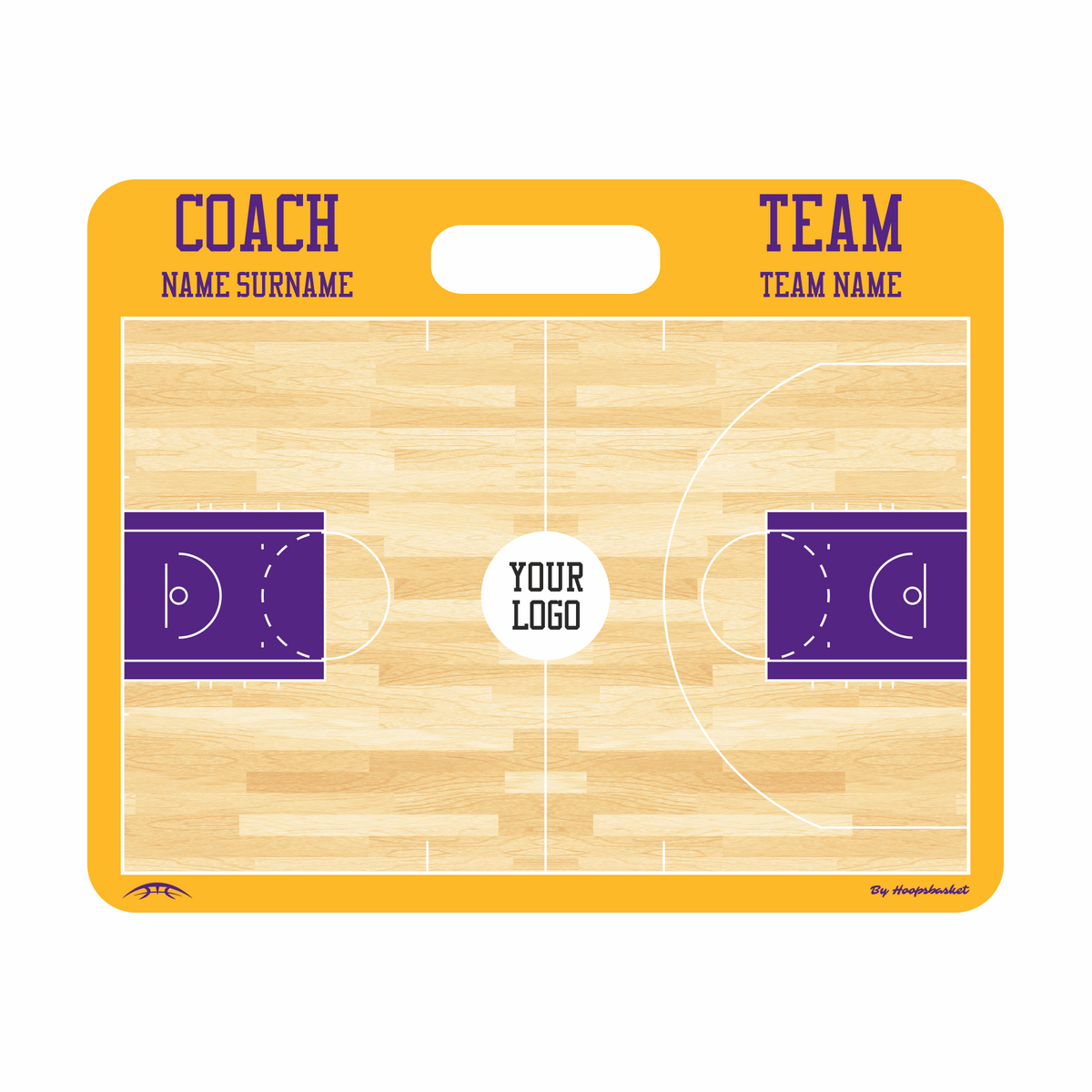 Custom NBA Basketball Coaching Board 15.7 x 12.6 in (Magnetic) — Customized for your team identity