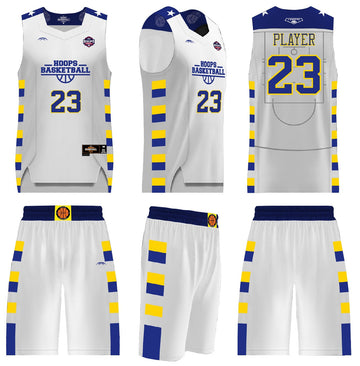 Custom Eagle-design basketball jersey worn as a Halloween costume look