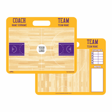 Custom NBA-style magnetic basketball coaching board, a personalized gift coach dads love