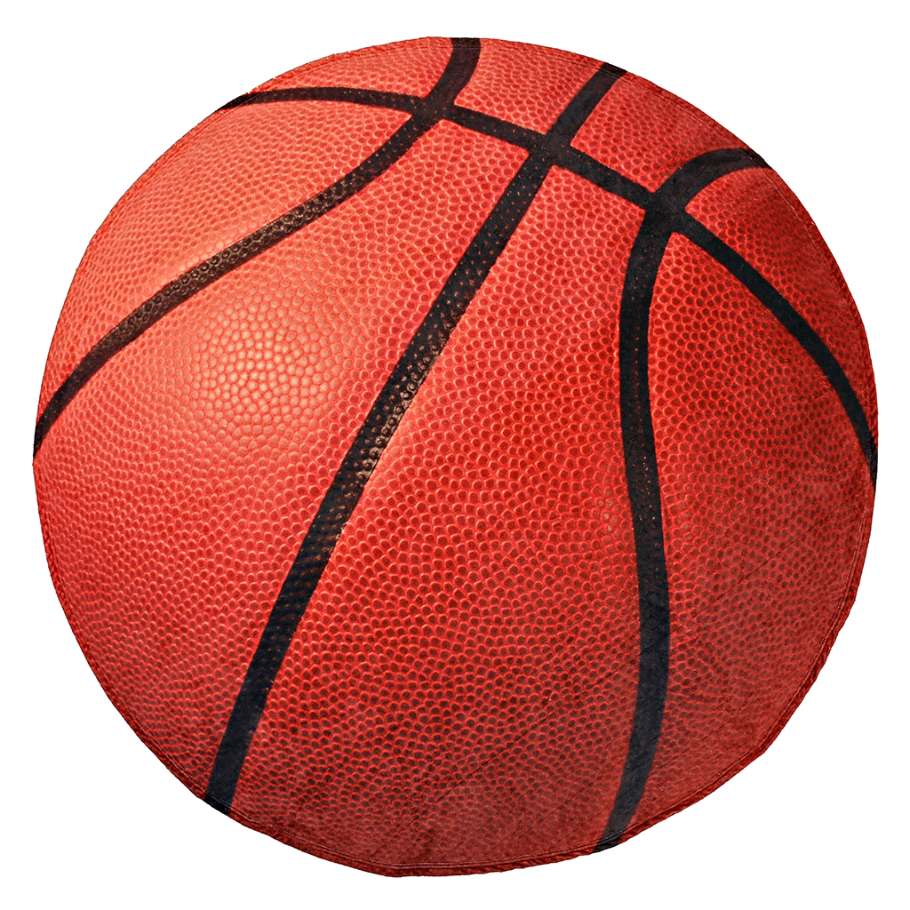 Basketball Traditional Round Blanket 68" Diameter