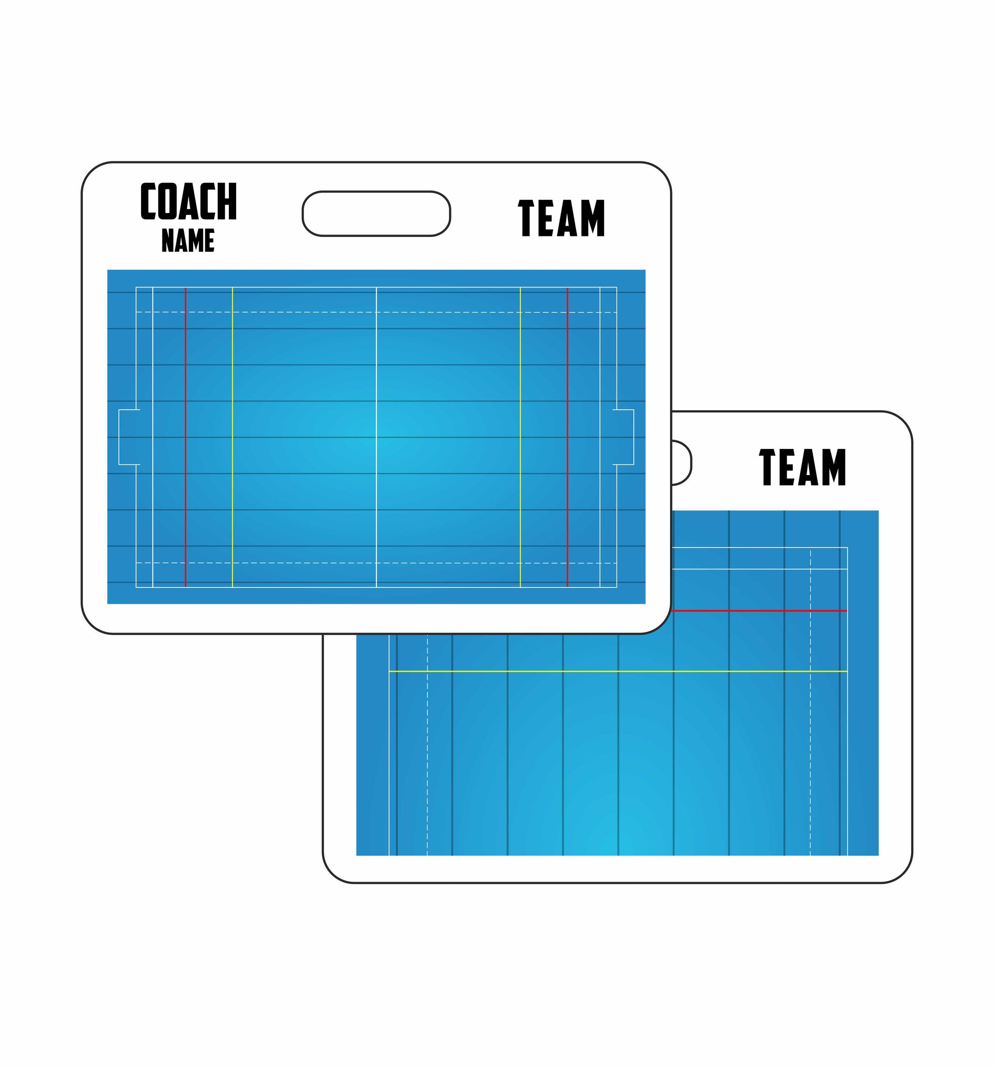 Alt: Custom Water Polo Magnetic Coaching Board 22 x 17.5 in – Personalized Coaching Tool