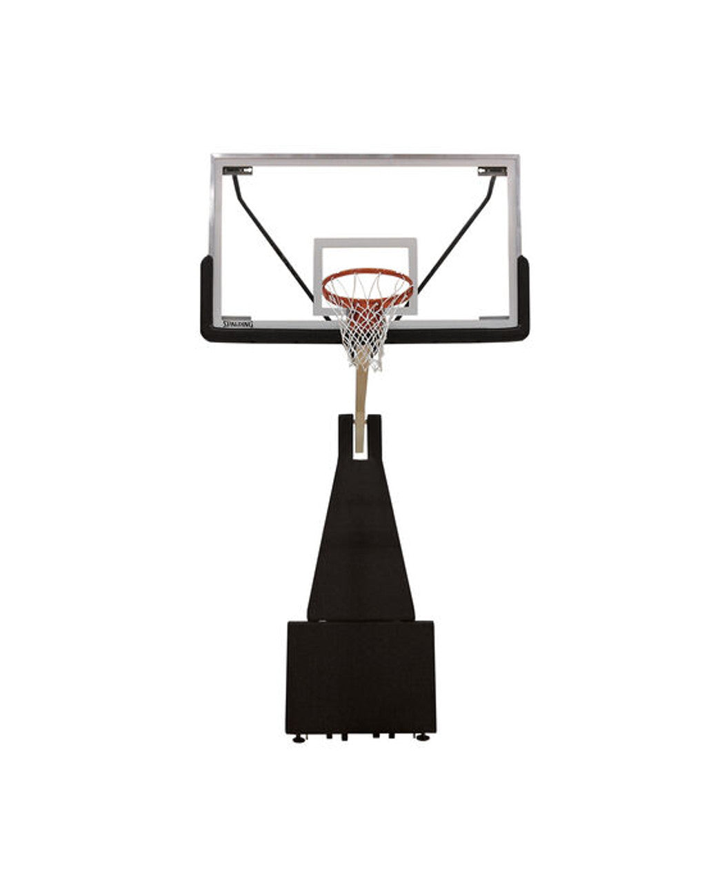 Spalding G8 72 Glass Portable Basketball Hoop side view
