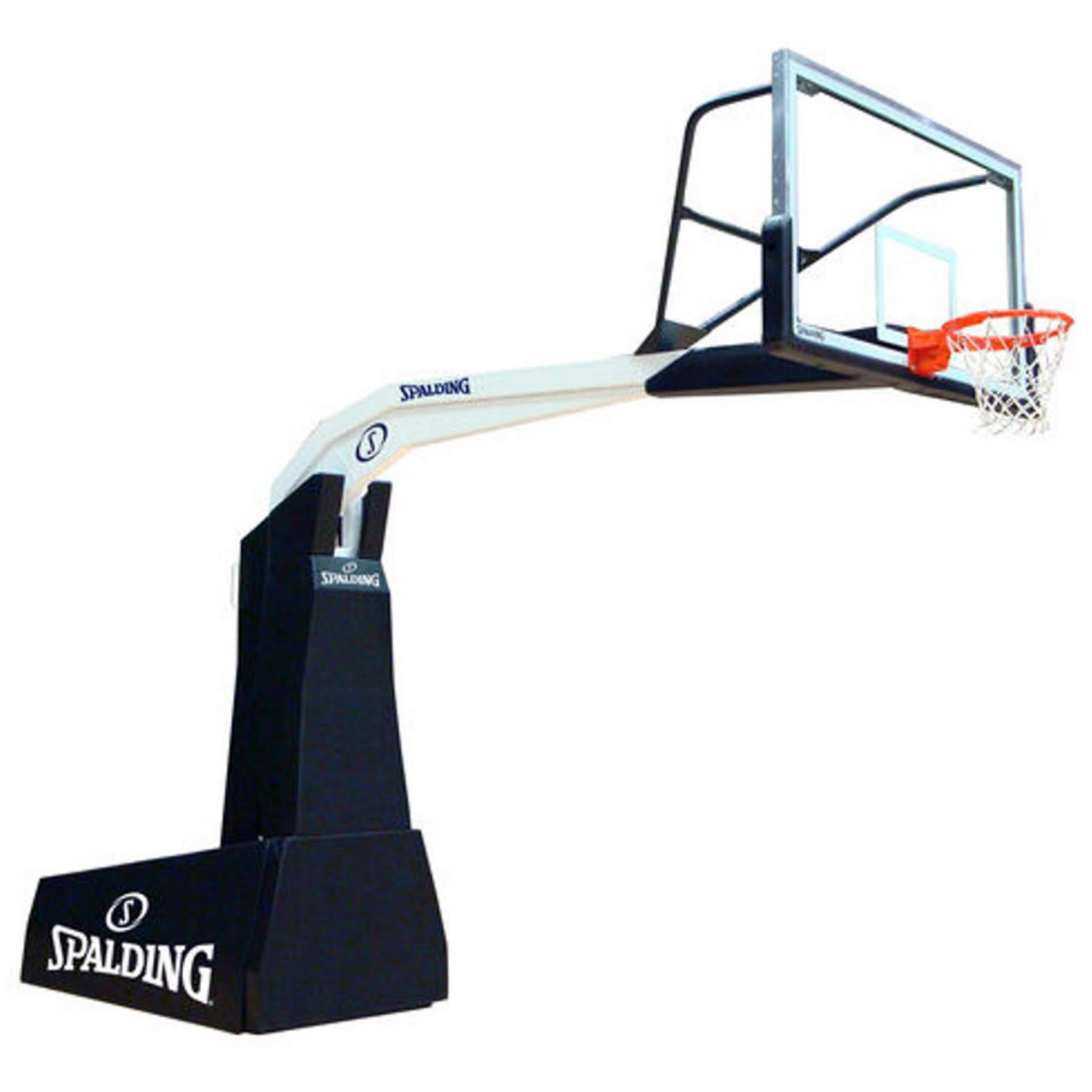 Spalding Arena 72 Glass Basketball Hoop front view