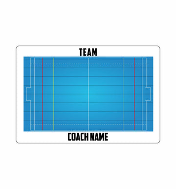Custom water polo magnetic coaching board 15.7 x 10.6 40 x 27 cm