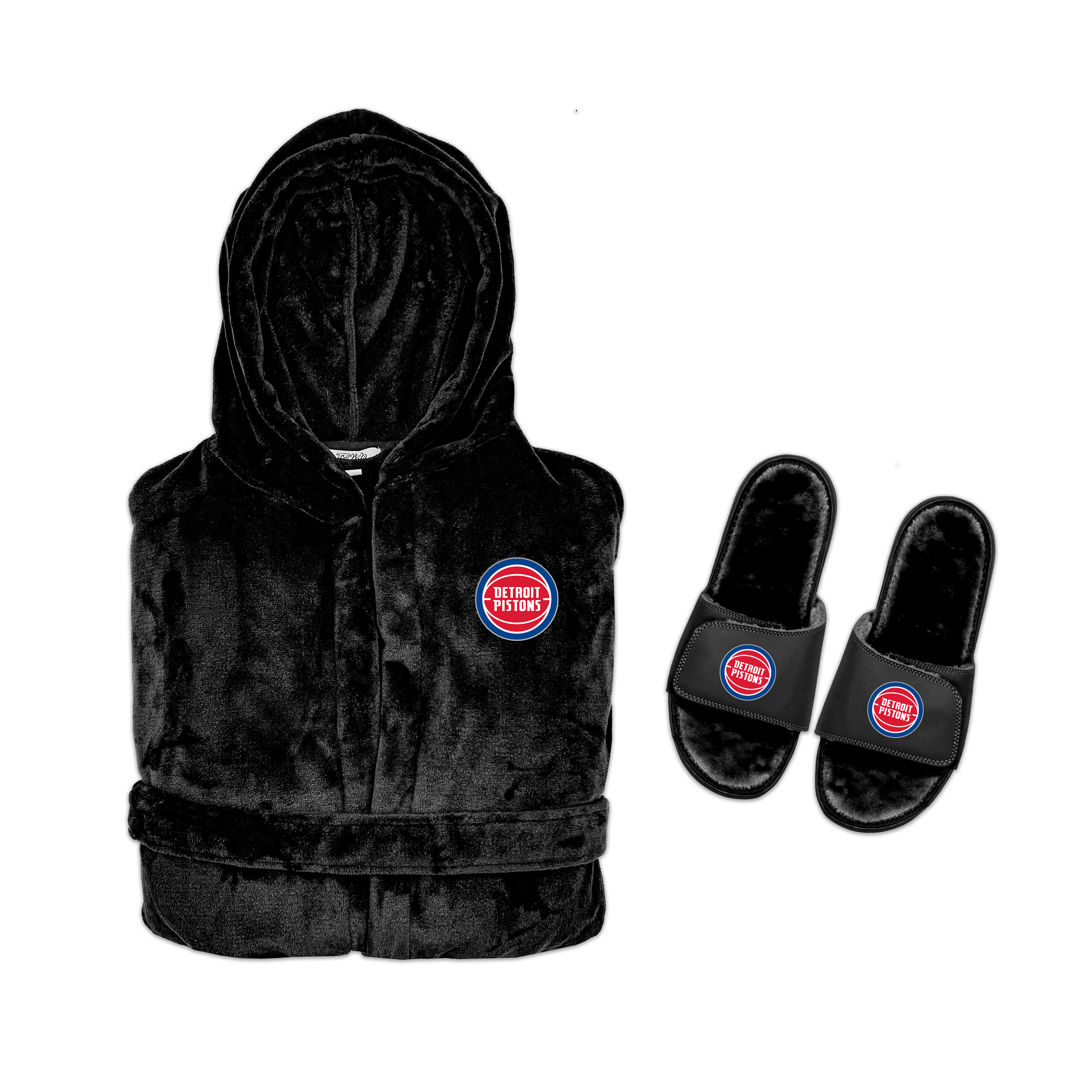 Detroit Pistons Phantom Robe Slide Bundle