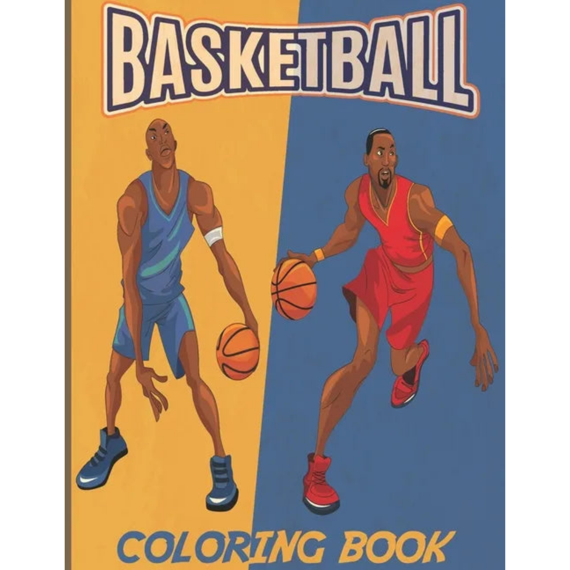 Basketball: A Coloring Book for Adults and Kids - Paperback