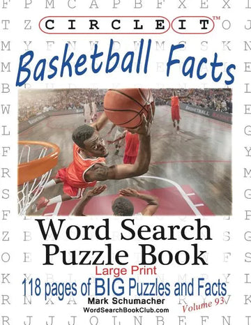 Circle It, Basketball Facts, Word Search, Puzzle Book - Paperback