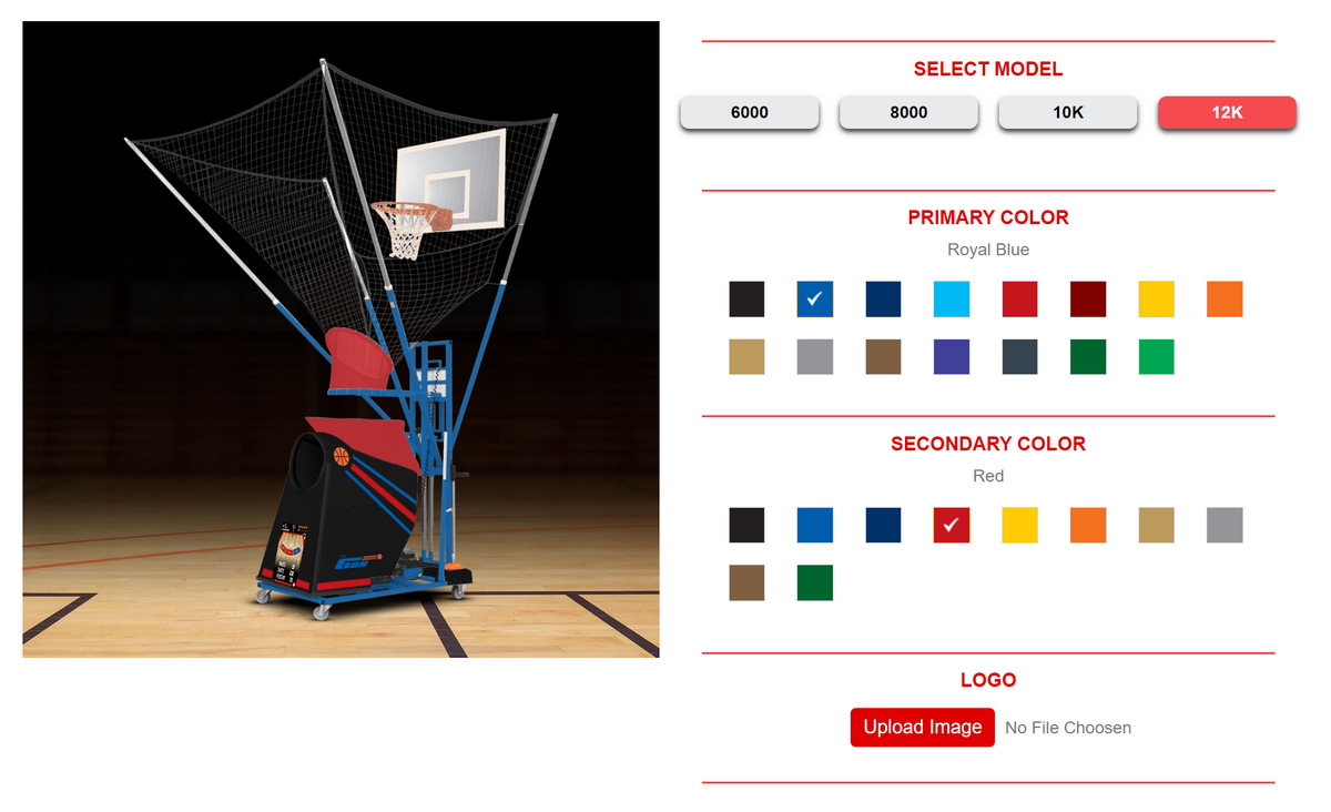 Custom Basketball Shooting Machine The Gun 8K &mdash; Pairs with the rest of your training stack