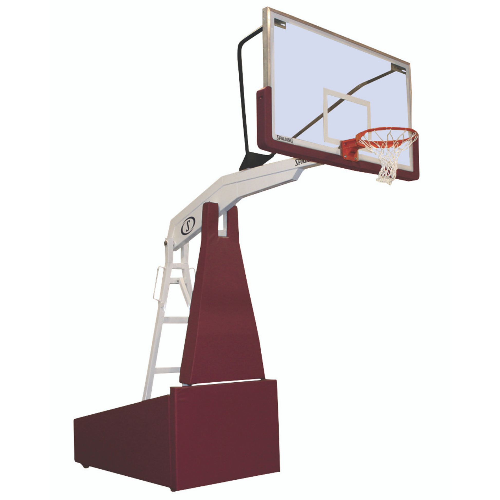 Spalding G8 72 Glass Portable Basketball Hoop front view