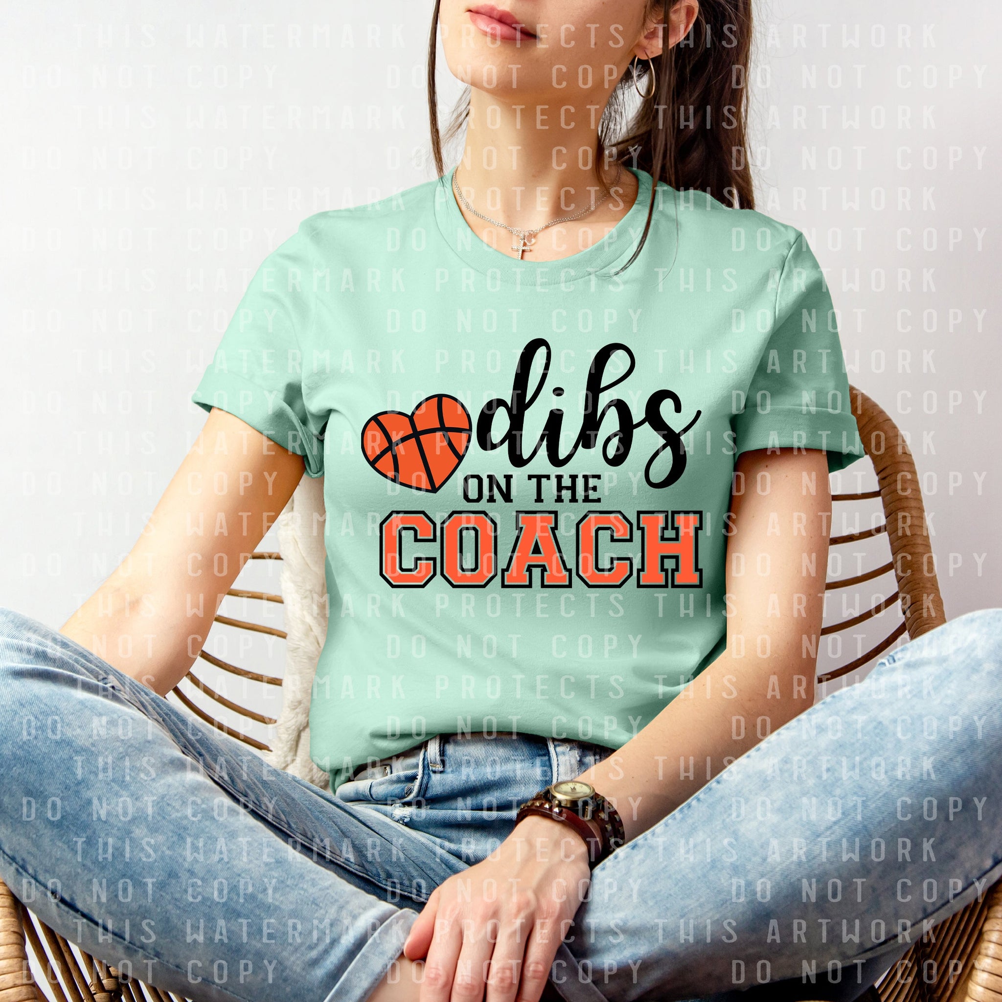 Dibs on the Coach Basketball Graphic Tee