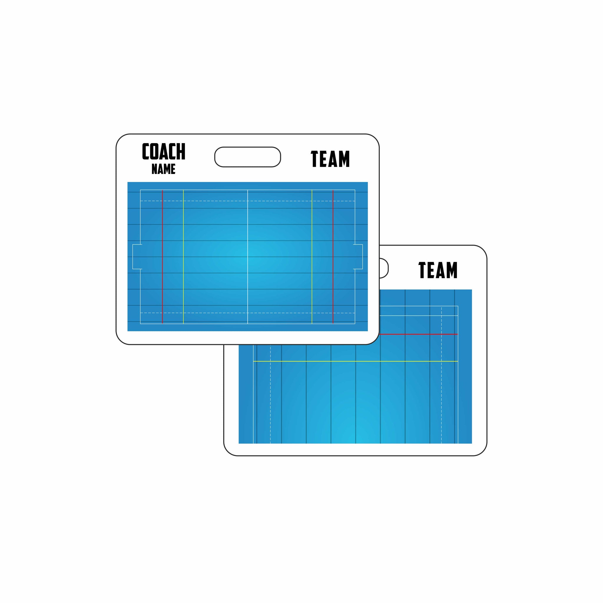 Custom Water Polo Magnetic Coaching Board 11.4'' x 9.4'' / 29 cm x 24 cm