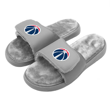 Washington Wizards Primary Grey Fur Slides