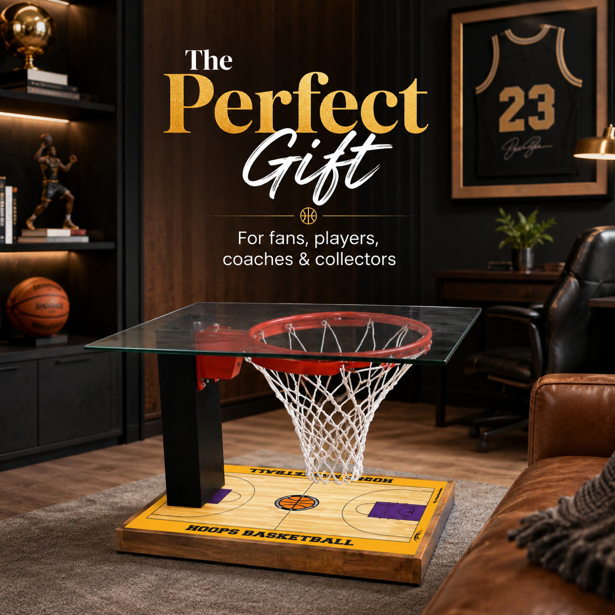 Basketball coffee table - the perfect gift for fans, players, coaches and collectors