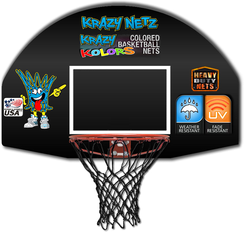 Krazy Netz Heavy Duty Black Basketball Rim Net &mdash; Authorized partnerships you can trust