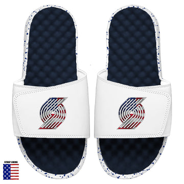 Portland Trailblazers Navy Americana Slides