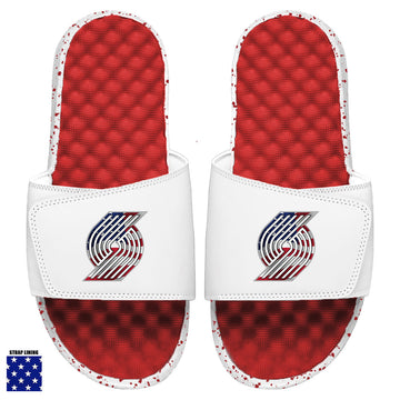 Portland Trailblazers Red Americana Slides