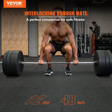 12 PCS 1/2 inch Thick Gym Floor Mats,