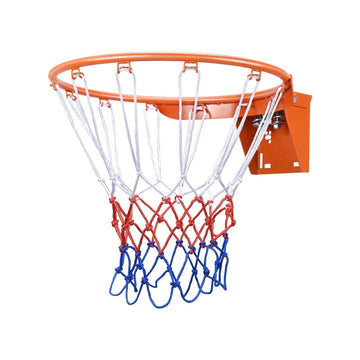 Durable Wall-Mounted Basketball Rim with Net - Indoor/Outdoor Basketball Goal