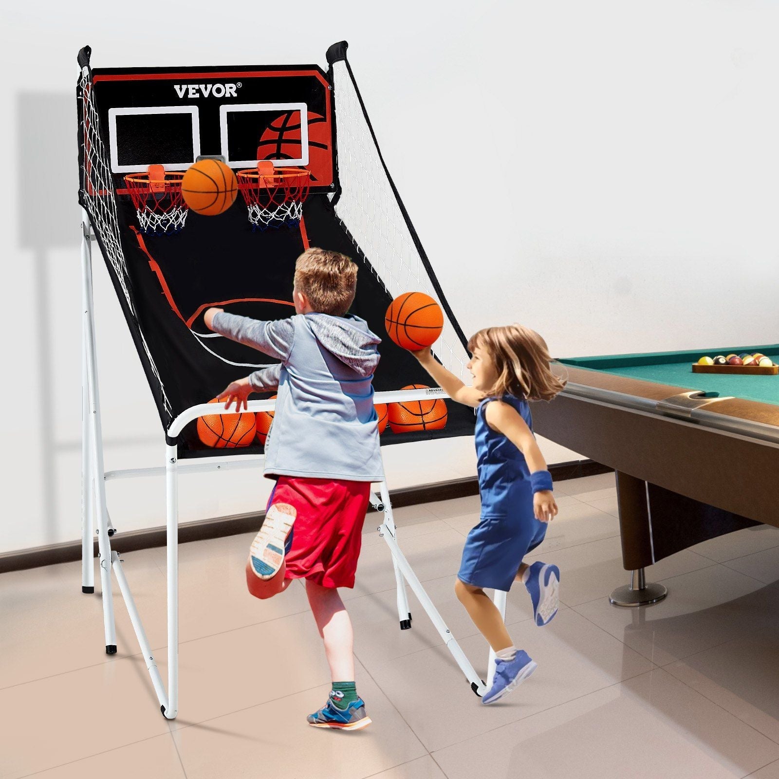 Foldable Basketball Arcade Game -pop a shot basketball Fun with LCD Scoreboard