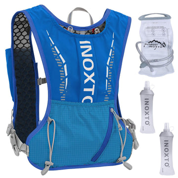 Sport Hydration Vest Running Backpack with 15oz 50oz Water running hydration bladder Adjustable Strap Storage Bag for Trail Running Marathon Race Hiking