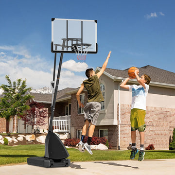 Freestanding Adjustable Basketball Hoop with 44